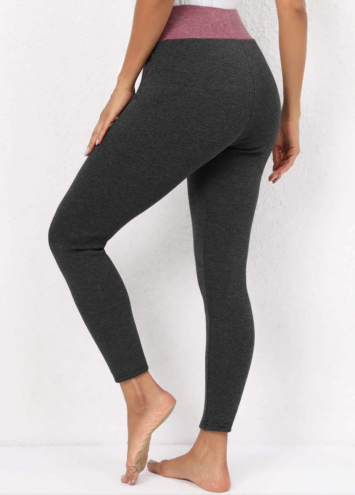 Elastic Waist High Waisted Leggings