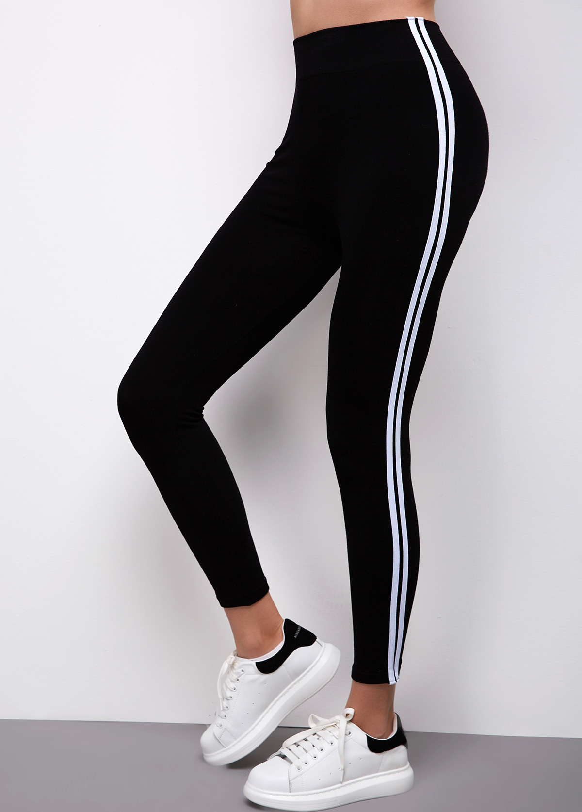 Skinny High Waist Hot Stamping Dot Pants